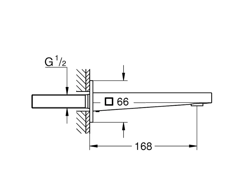 Grohe - Plus - Kádkifolyó - 13404DC3 – 2. kép