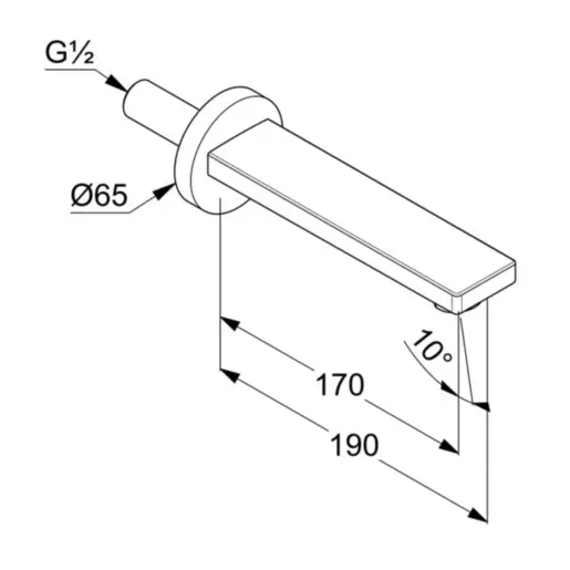 Kludi - Zenta SL - Kádkifolyó - 4860005 – 2. kép