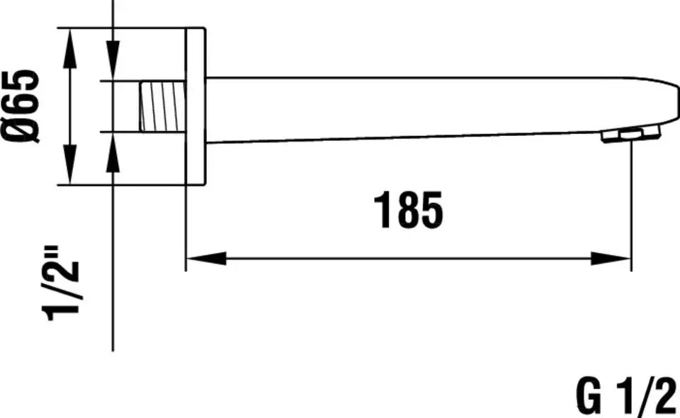 Laufen - Citypro - Kádkifolyó - HF500971100000 – 2. kép
