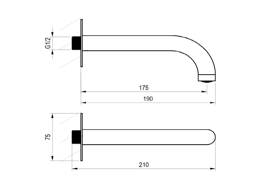 Ravak - Espirit - Kádkifolyó - X07P800 – 2. kép