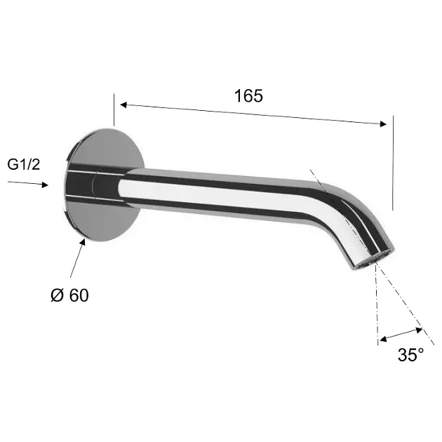 Sapho - Spouts - Kádkifolyó - BO517 – 2. kép