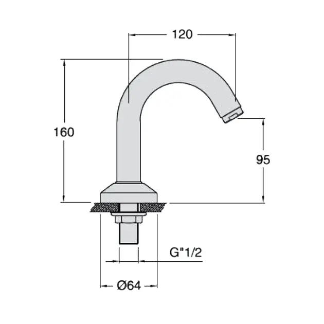 Sapho - Taps - Kádkifolyó - AT96151 – 2. kép
