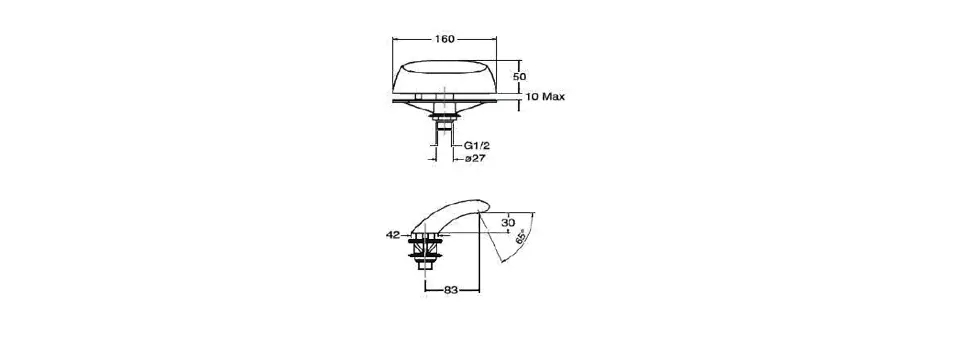 Sapho - Taps - Kádkifolyó - BD30051 – 2. kép
