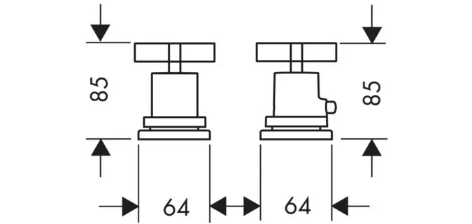 Axor - Citterio - Kádtöltő csaptelep - 39480000 – 2. kép