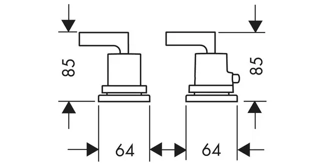 Axor - Citterio - Kádtöltő csaptelep - 39482000 – 2. kép
