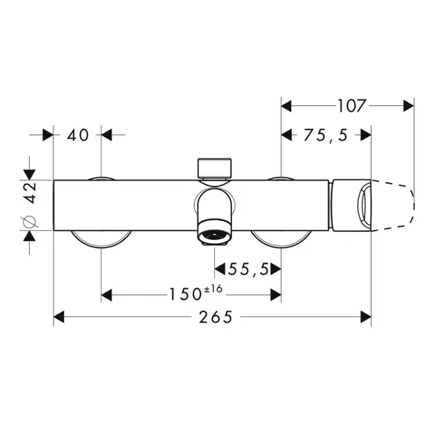 Axor - Citterio M - Kádtöltő csaptelep - 34420000 – 2. kép