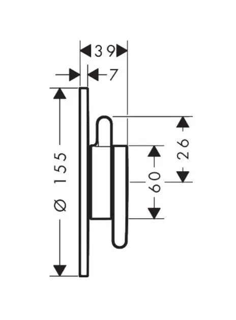 Axor - One - Kádtöltő csaptelep - 48415670 – 2. kép