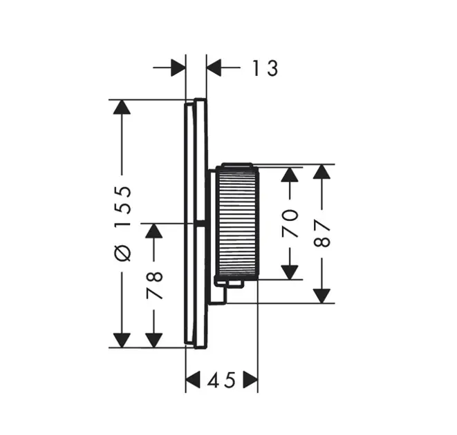 Axor - ShowerSelect ID - Kádtöltő csaptelep - 36751000 – 2. kép
