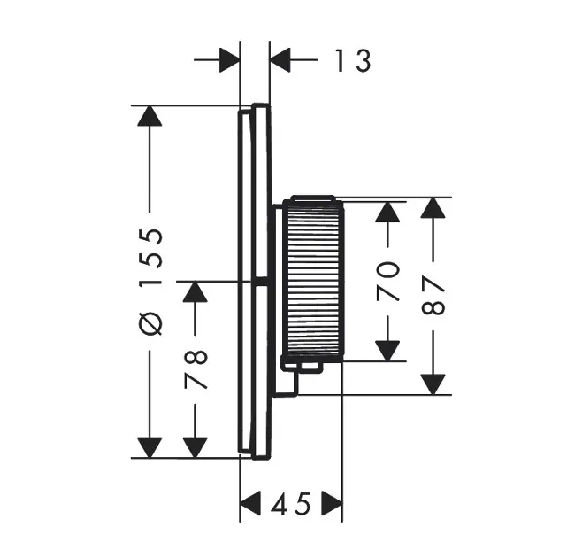 Axor - ShowerSelect ID - Kádtöltő csaptelep - 36751990 – 2. kép
