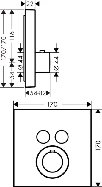Axor - ShowerSelect - Kádtöltő csaptelep - 36715000 – 2. kép