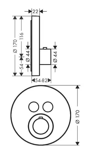 Axor - ShowerSelect - Kádtöltő csaptelep - 36723670 – 2. kép