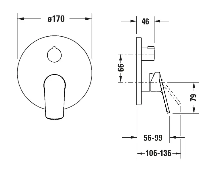 Duravit - DuraStyle Basic - Kádtöltő csaptelep - N15210012010 – 2. kép
