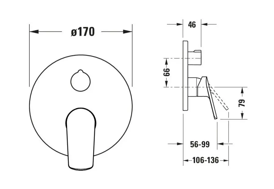 Duravit - Duravit No.1 - Kádtöltő csaptelep - N15210018010 – 2. kép