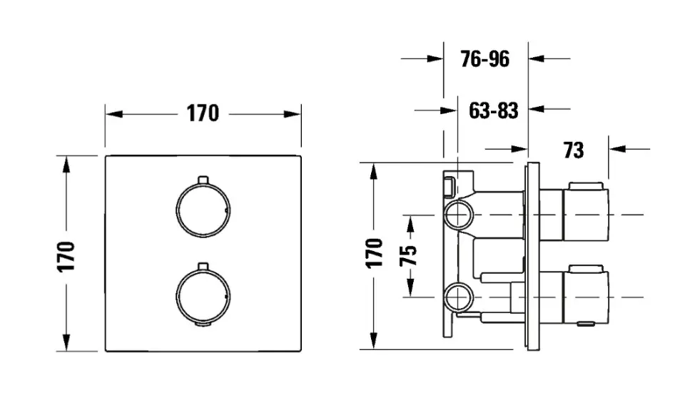 Duravit - Kádtöltő csaptelep - TH4200007046 – 2. kép