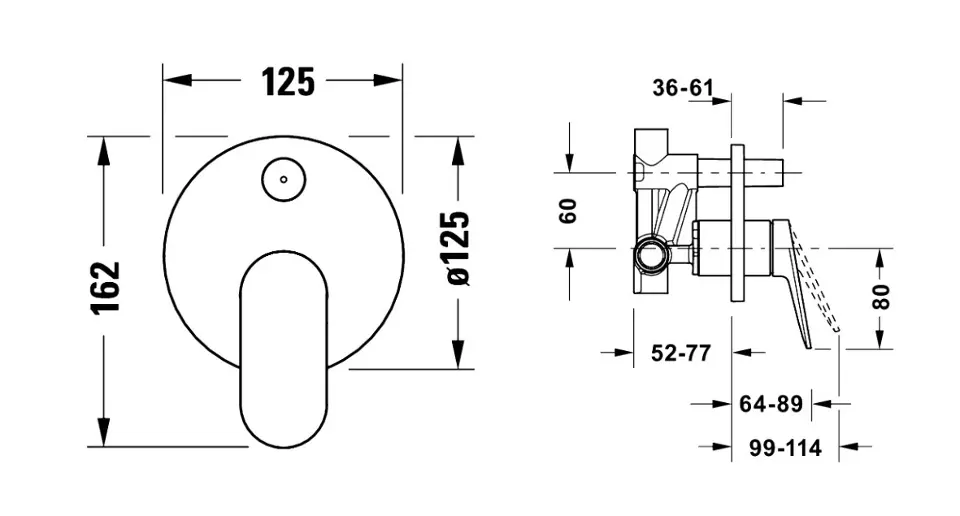 Duravit - Wave - Kádtöltő csaptelep - WA4210008004 – 2. kép