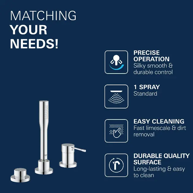 Grohe - Essence - Kádtöltő csaptelep - 19976001 – 4. kép