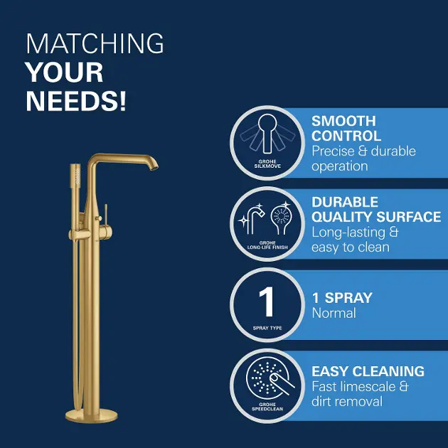 Grohe - Essence - Kádtöltő csaptelep - 23491GN1 – 4. kép