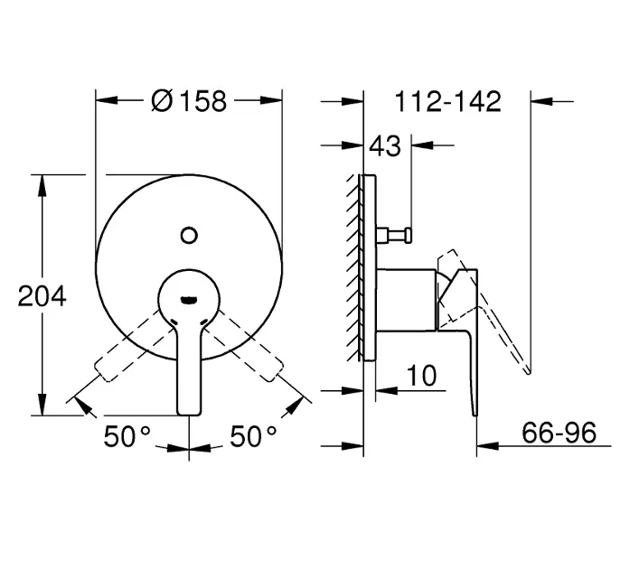 Grohe - Lineare - Kádtöltő csaptelep - 24064AL1 – 2. kép