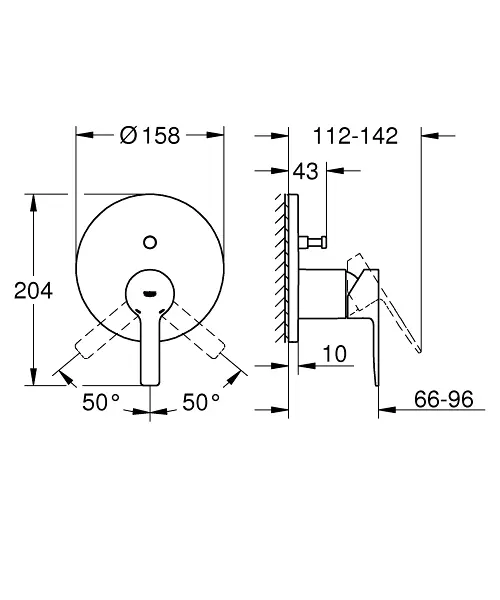 Grohe - Lineare - Kádtöltő csaptelep - 24064DC1 – 2. kép