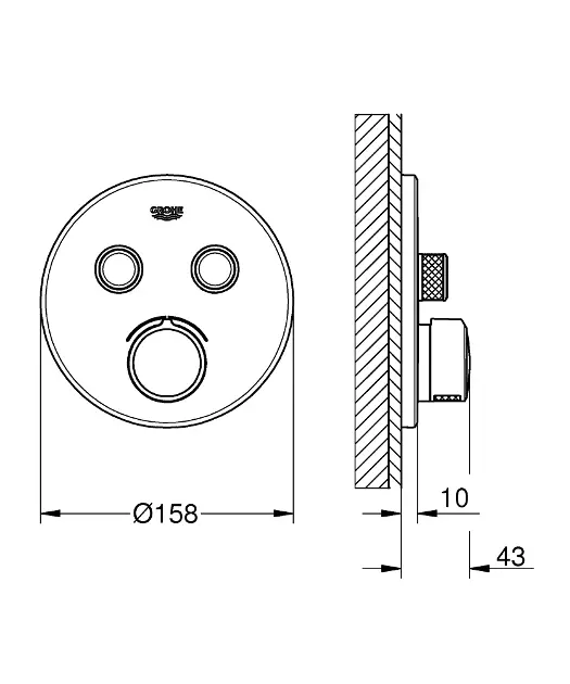 Grohe - SmartControl - Kádtöltő csaptelep - 29145000 – 2. kép