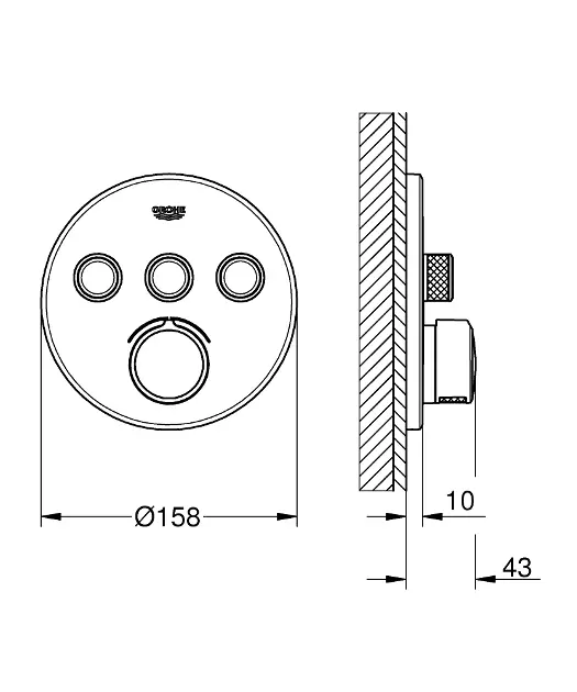 Grohe - SmartControl - Kádtöltő csaptelep - 29146000 – 2. kép
