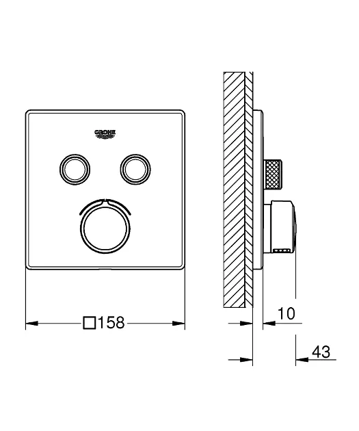 Grohe - SmartControl - Kádtöltő csaptelep - 29148000 – 2. kép