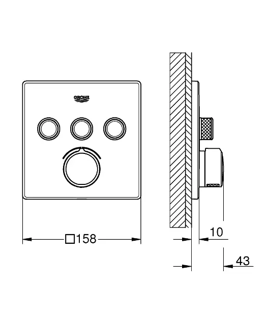 Grohe - SmartControl - Kádtöltő csaptelep - 29149000 – 2. kép