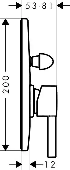 Hansgrohe - Zesis S - Kádtöltő csaptelep - 74418670 – 2. kép