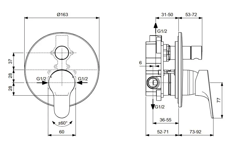 Ideal Standard - Cerabase - Kádtöltő csaptelep - A7393AA – 2. kép