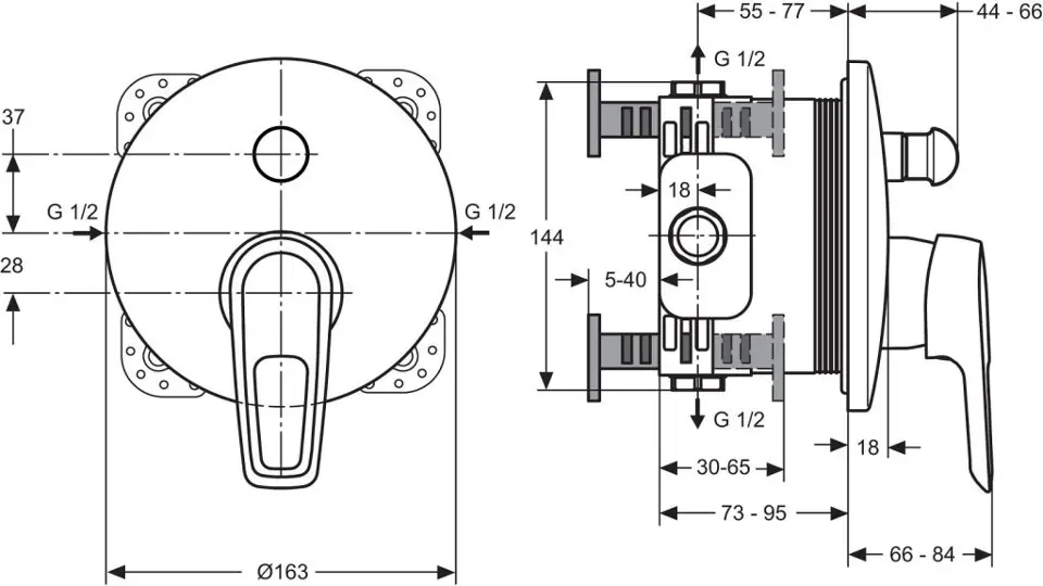 Ideal Standard - CeraMix Blue - Kádtöltő csaptelep - A5664AA – 2. kép