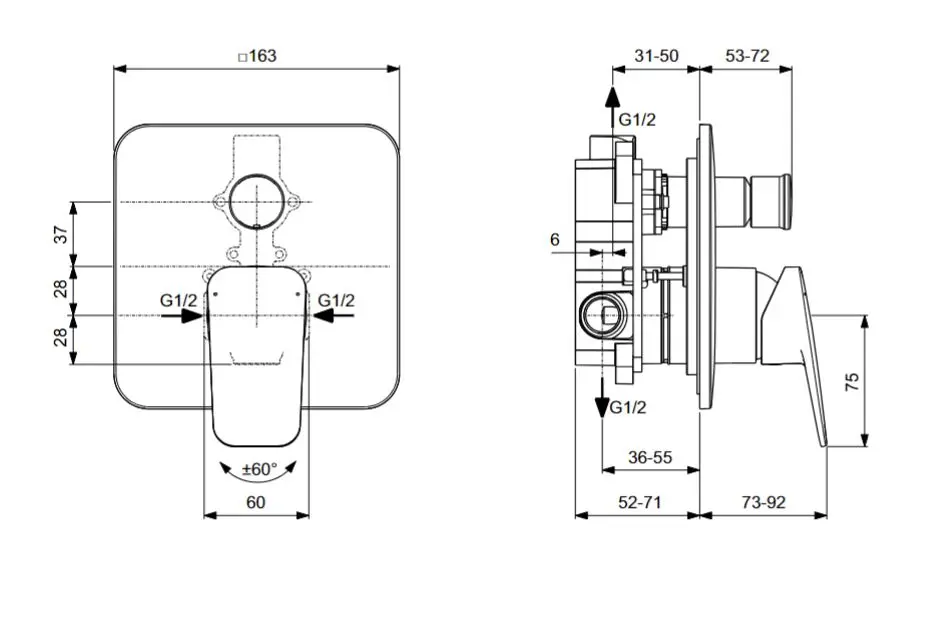 Ideal Standard - CeraPlan - Kádtöltő csaptelep - BD259XG – 2. kép