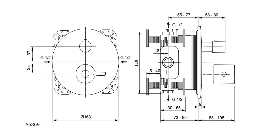 Ideal Standard - Ceraplus II - Kádtöltő csaptelep - A6869AA – 2. kép