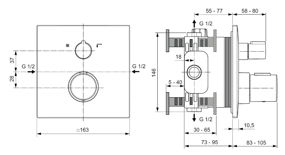 Ideal Standard - CeraTherm - Kádtöltő csaptelep - A7522GN – 2. kép