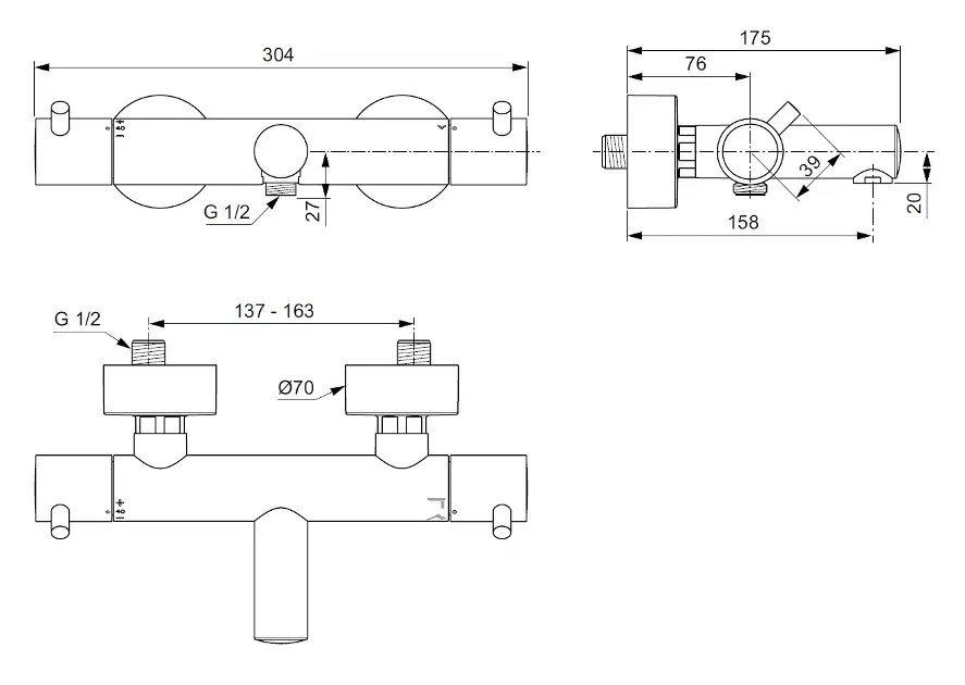 Ideal Standard - CeraTherm - Kádtöltő csaptelep - A7588A2 – 2. kép