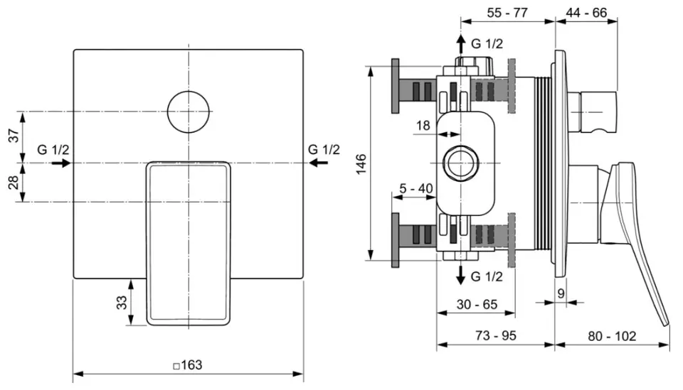 Ideal Standard - Conca Tap - Kádtöltő csaptelep - A7374AA – 2. kép