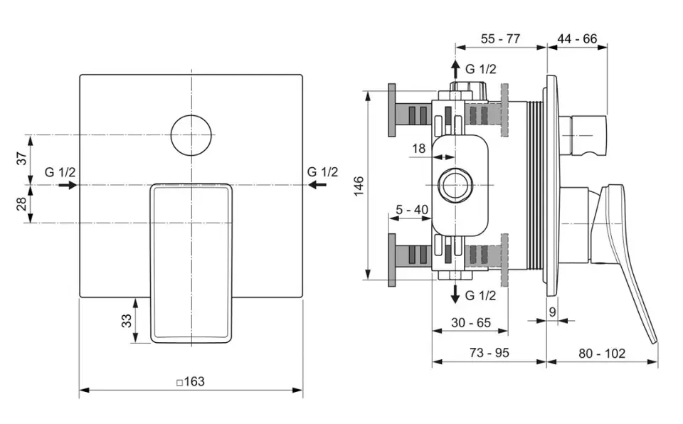 Ideal Standard - Conca Tap - Kádtöltő csaptelep - A7374GN – 2. kép