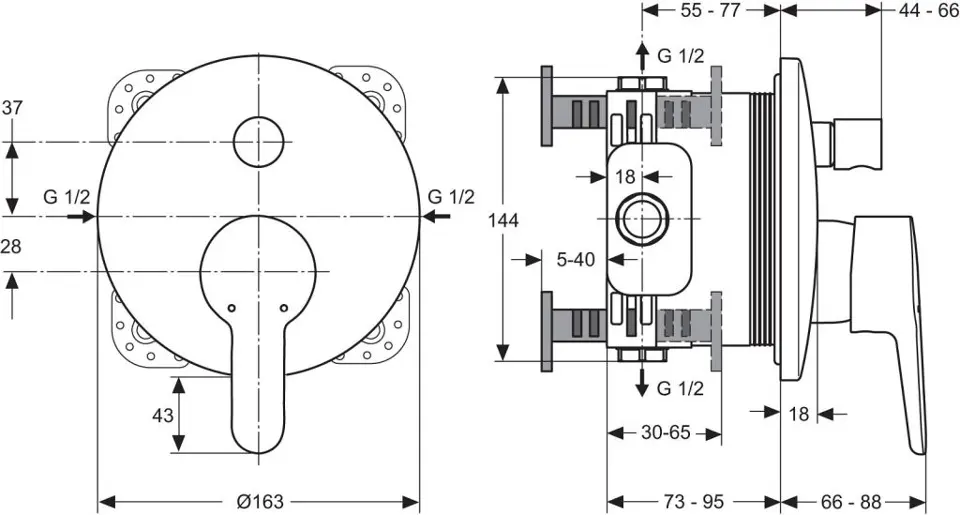 Ideal Standard - Connect Blue - Kádtöltő csaptelep - A5802AA – 2. kép