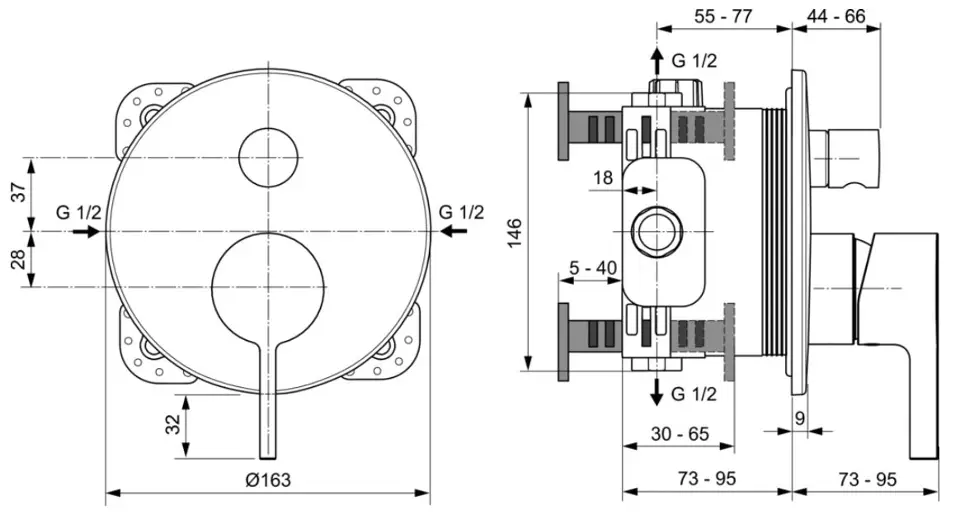 Ideal Standard - Joy - Kádtöltő csaptelep - A7383AA – 2. kép