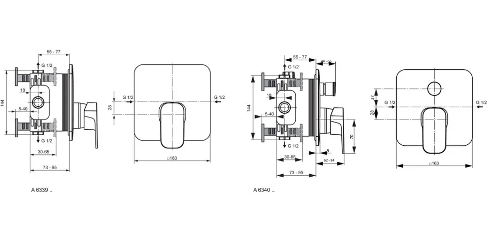 Ideal Standard - Tonic II - Kádtöltő csaptelep - A6340AA – 2. kép