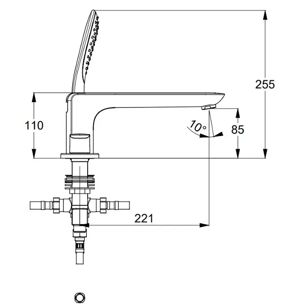 Kludi - Ameo - Kádtöltő csaptelep - 414240575 – 3. kép