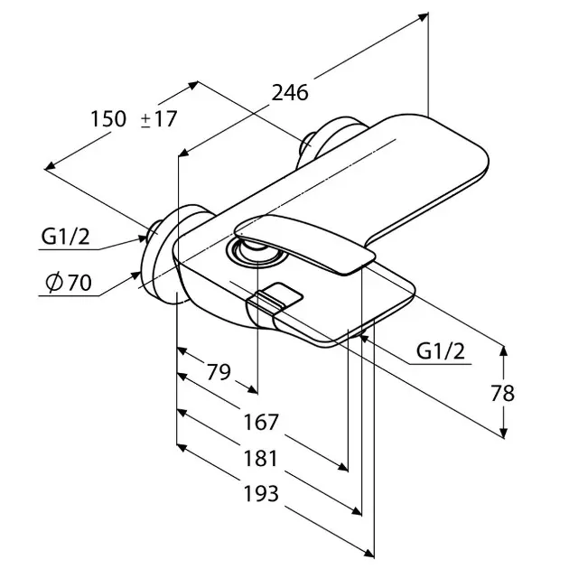Kludi - Balance - Kádtöltő csaptelep - 524459175 – 2. kép