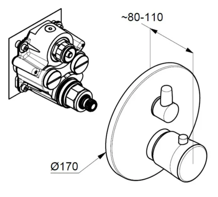Kludi - Balance - Kádtöltő csaptelep - 528308775 – 2. kép
