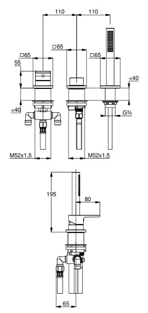 Kludi - Renon - Kádtöltő csaptelep - 424473975 – 2. kép