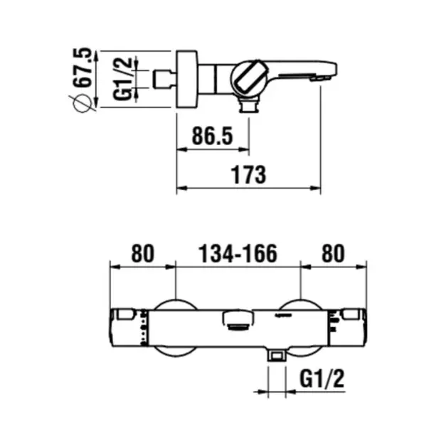 Laufen - Citypro - Kádtöltő csaptelep - HF500960100600 – 2. kép