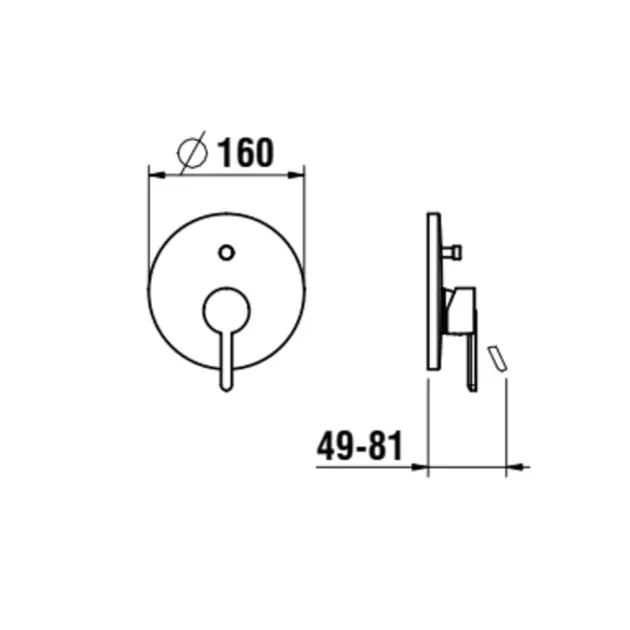 Laufen - Lua - Kádtöltő csaptelep - H3210860048001 – 2. kép