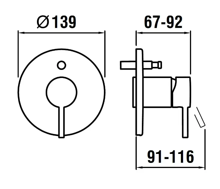 Laufen - Twinplus Slim - Kádtöltő csaptelep - HF505479428000 – 2. kép