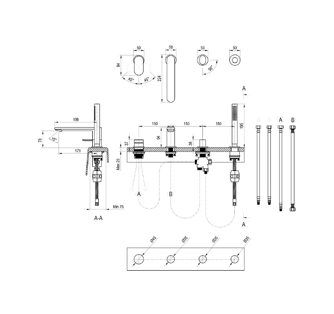 Ravak - Chrome II - Kádtöltő csaptelep - X070593 – 2. kép