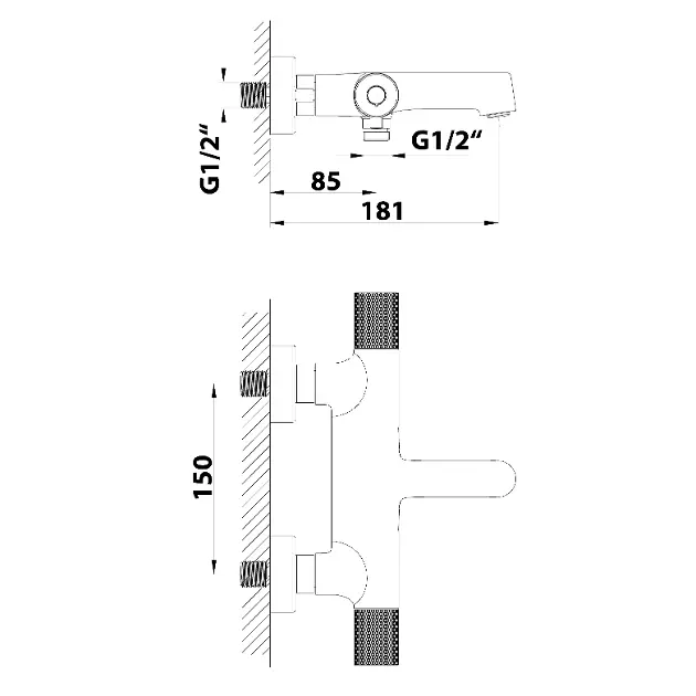 Sapho - Solaris - Kádtöltő csaptelep - WD010B – 2. kép