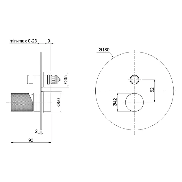 Sapho - Ultratap - Kádtöltő csaptelep - UT042TB – 2. kép