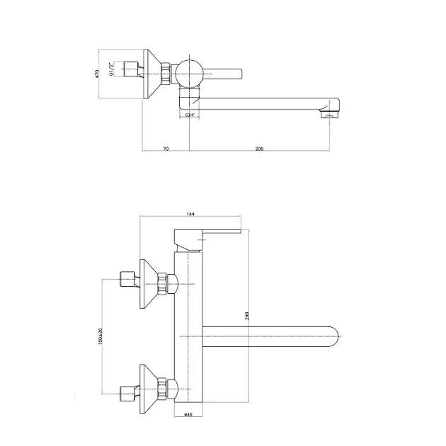Sapho - Espada - Konyhai csaptelep - ES15 – 2. kép